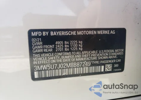 3MW5U7J02M8B87249